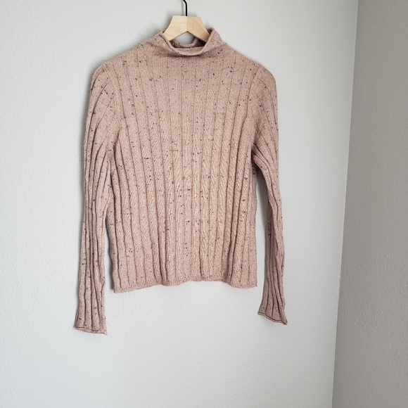 Madewell Donegal Ian Blush Pink Ribbed Sweater - Picture 3 of 9